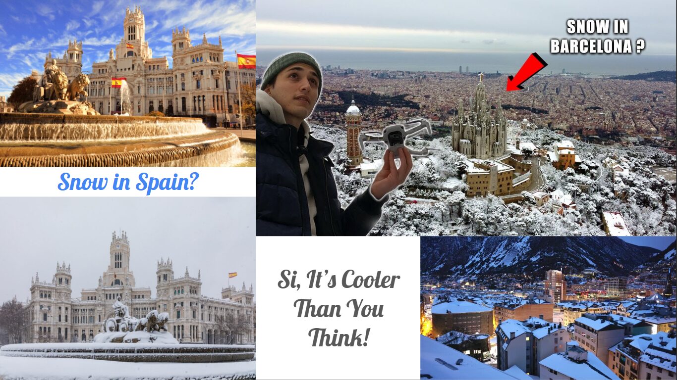 Snow in Spain dusts flamenco streets with frost